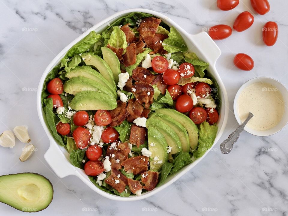 Bacon avocado salad