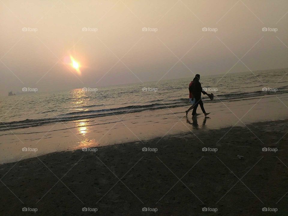 Sunset time,Cox's Bazar Beach