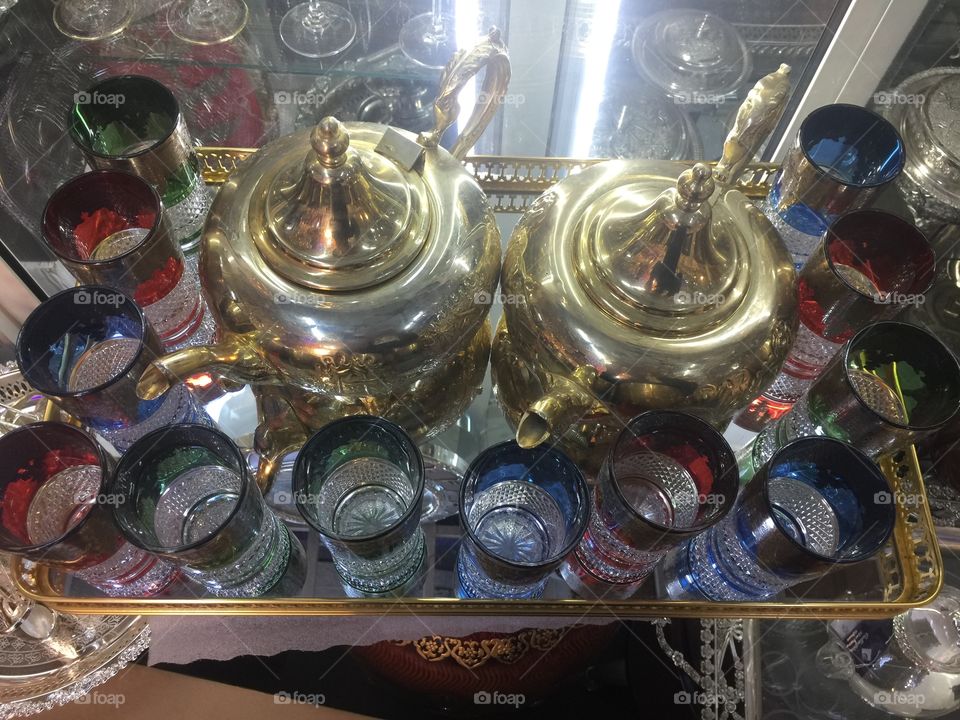 Moroccan tea items 