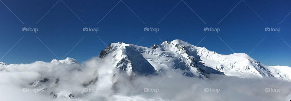 View of snowy mountain