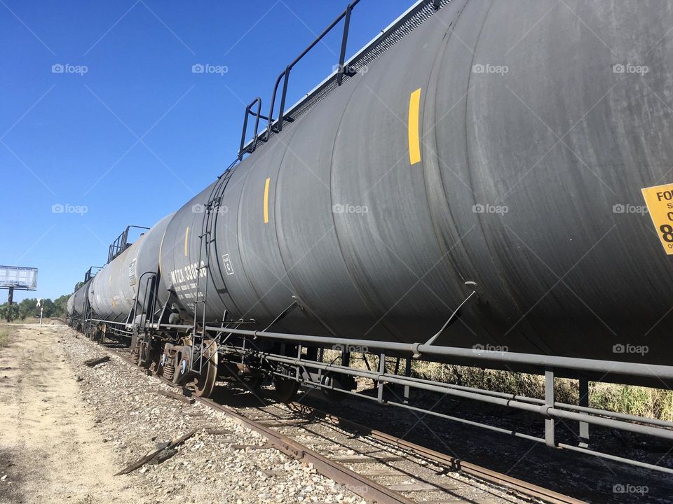 Train part abandoned on the tracks 