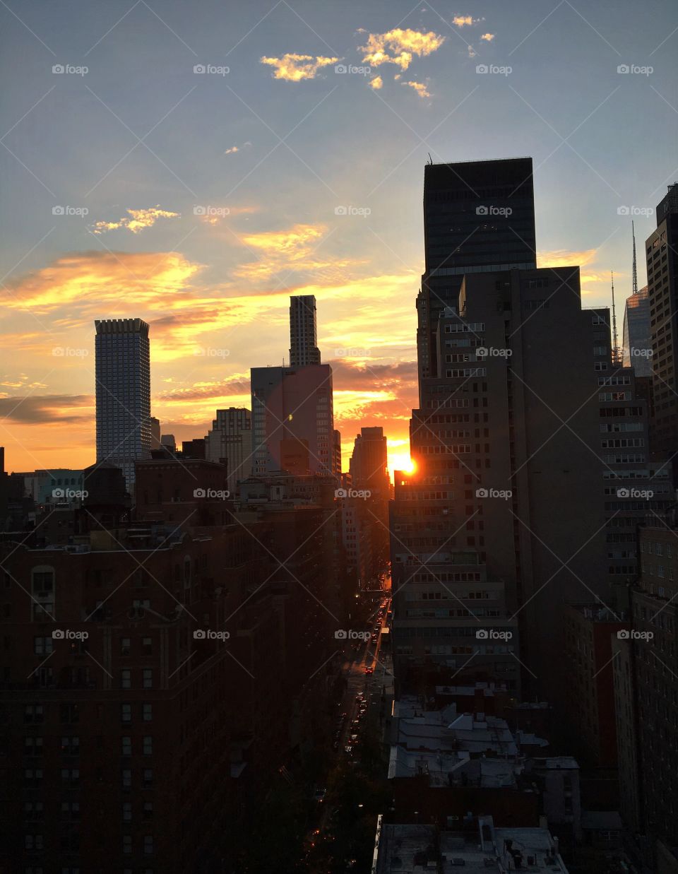 NYC sunset