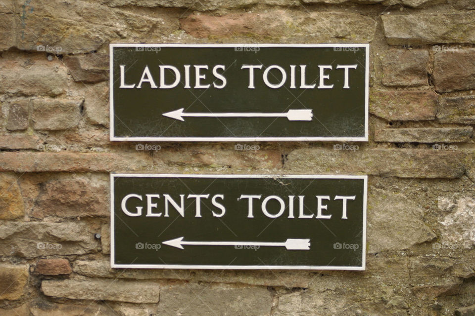 toilet signs