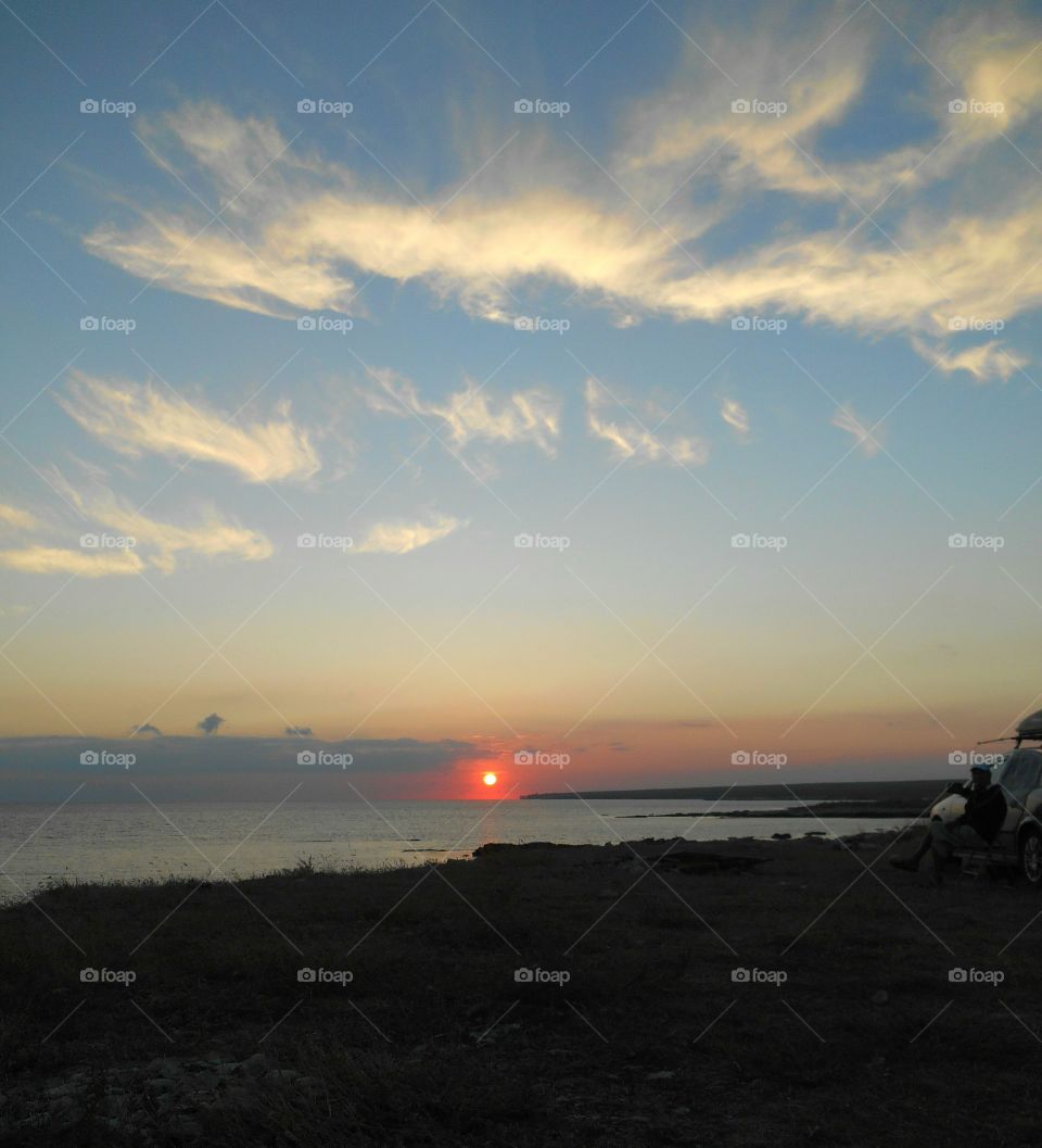 Sunset, Beach, Dawn, Landscape, Water