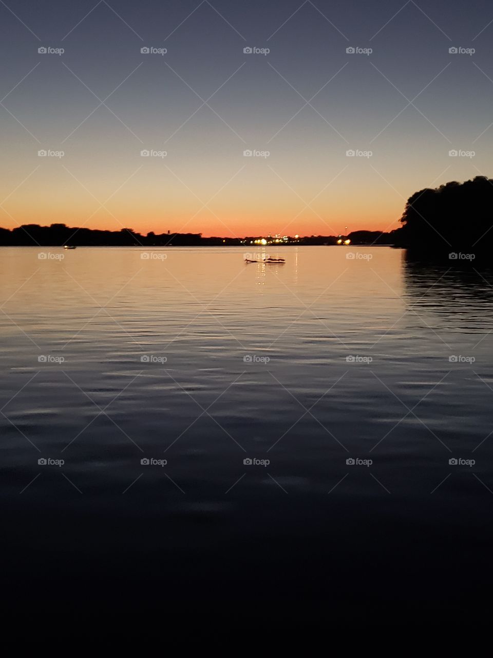 evening on the river