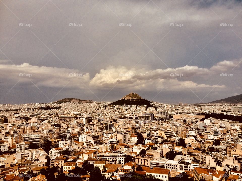 Athens before a thunderstorm