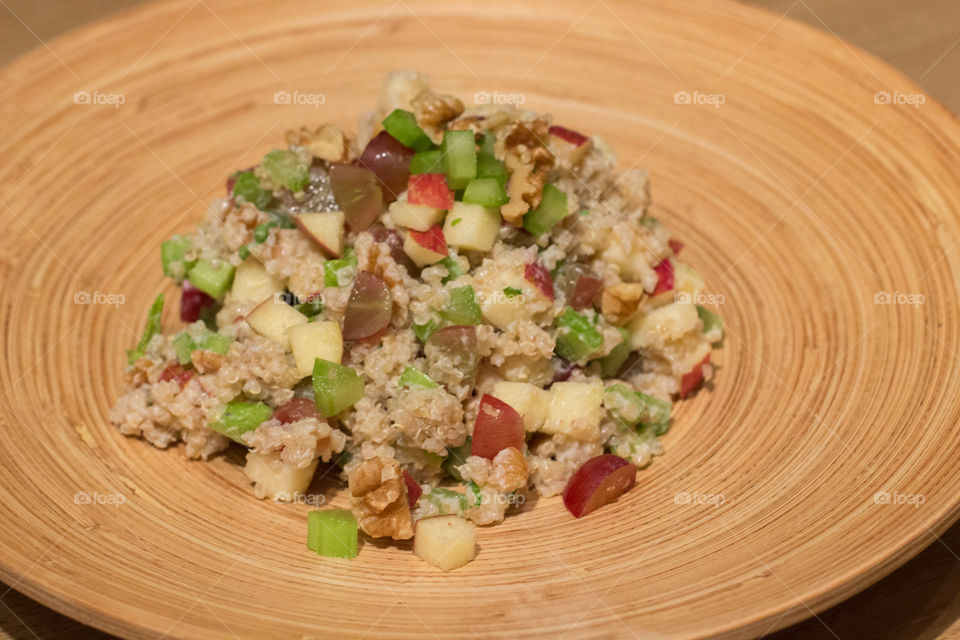 Summer couscous Waldorf salad 