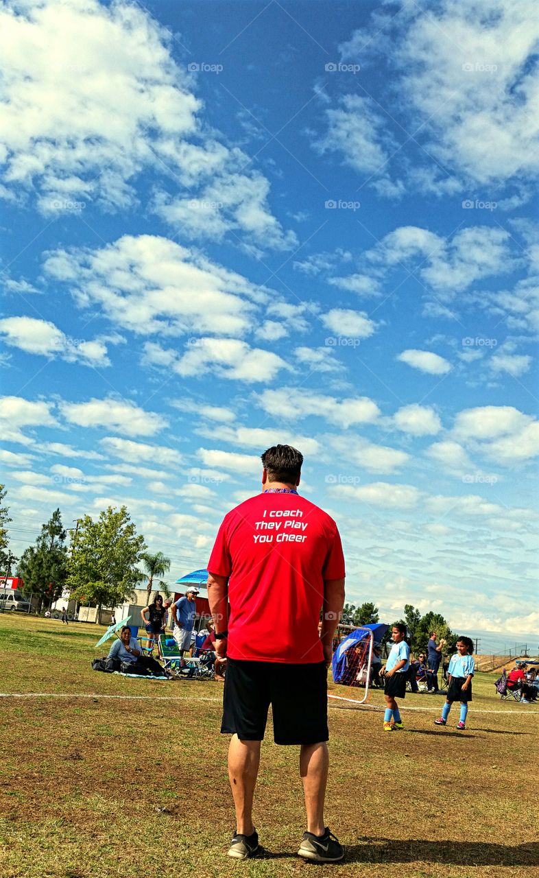 Kid's Soccer game on a beautiful Fall Day!