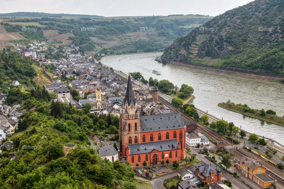 Germany town of Oberwesel 