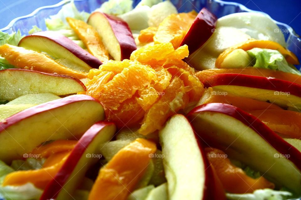 fresh fruit and vegetable salad