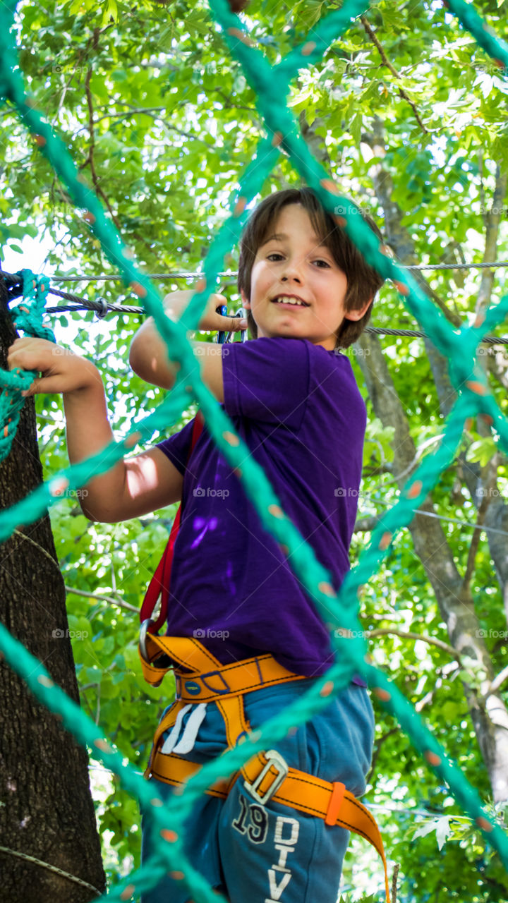 boy in summer camp