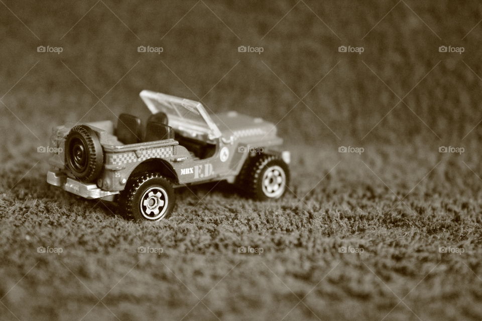 black and white Jeep