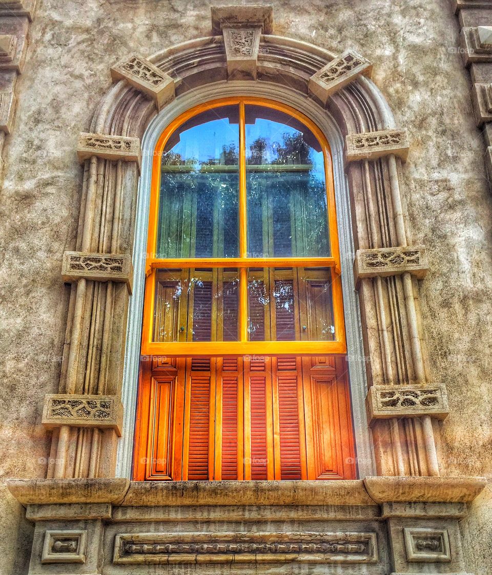 Iolani Palace window
