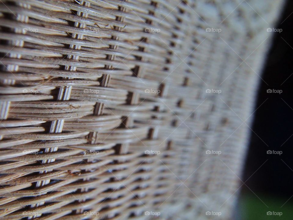 Texture  of wicker basket close up