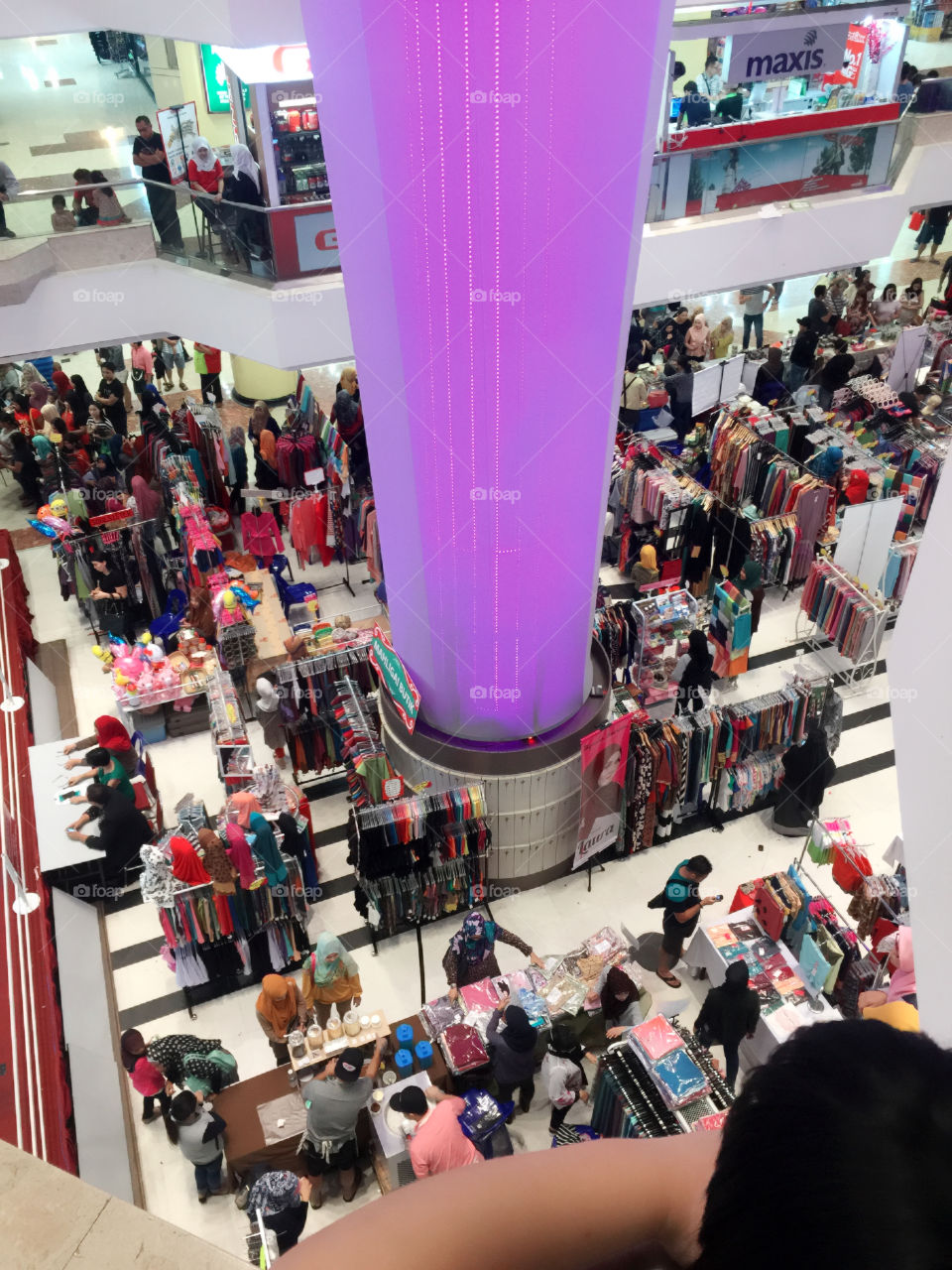 bazaar in shopping complex