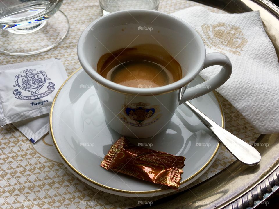 Sip an espresso in winter Venice