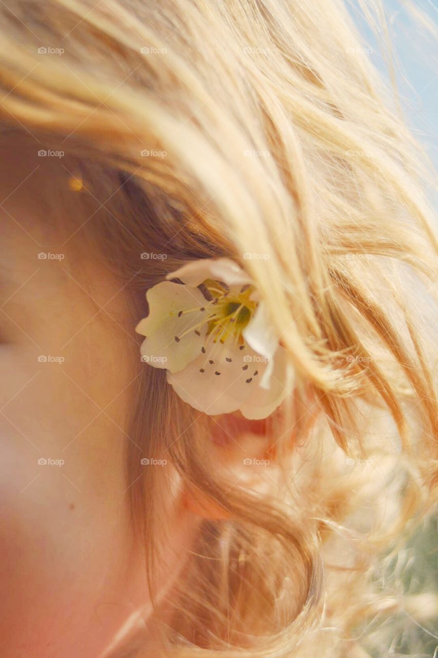 Flower in hair