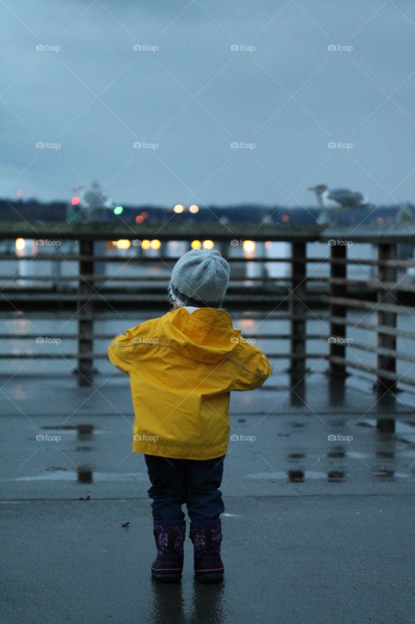 checking out the storm