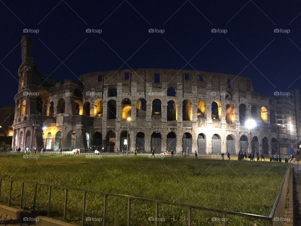 Coliseu. Coliseu, Rome, at night. May, 2015.