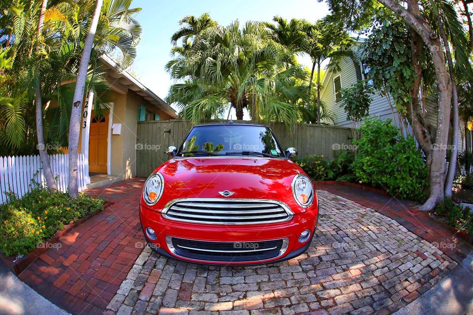 My Ride. Mini parked at our Key West home in Florida. Parking spots or homes with bigger parking lots is a real luxury at Key West since there is no more land to expand on the key. 