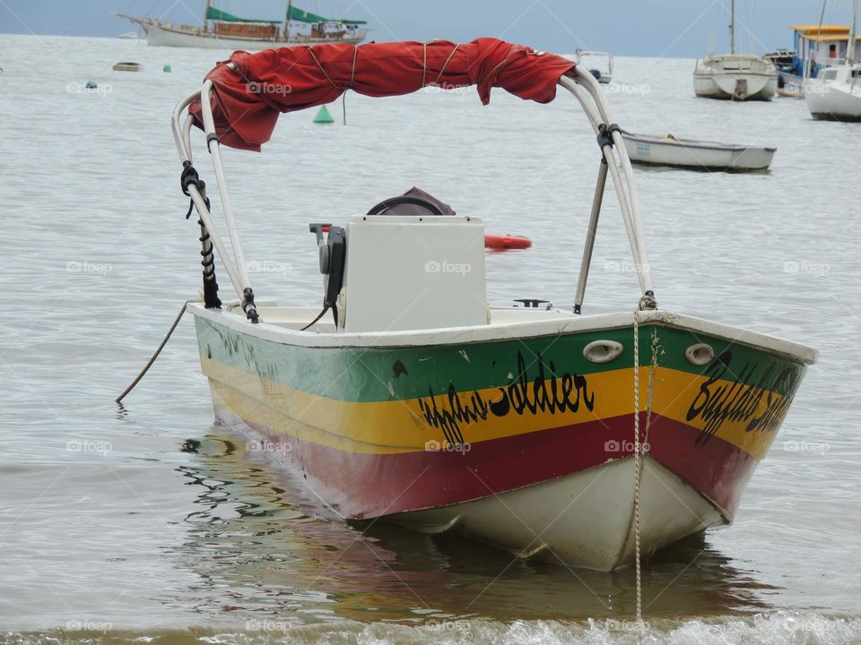 Small boat waiting for passengers 