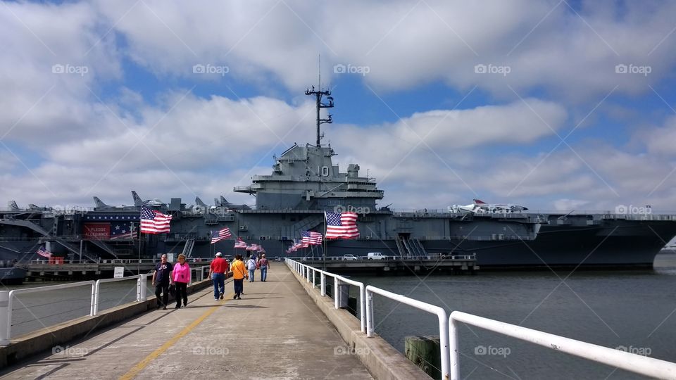 US aircraft carrier