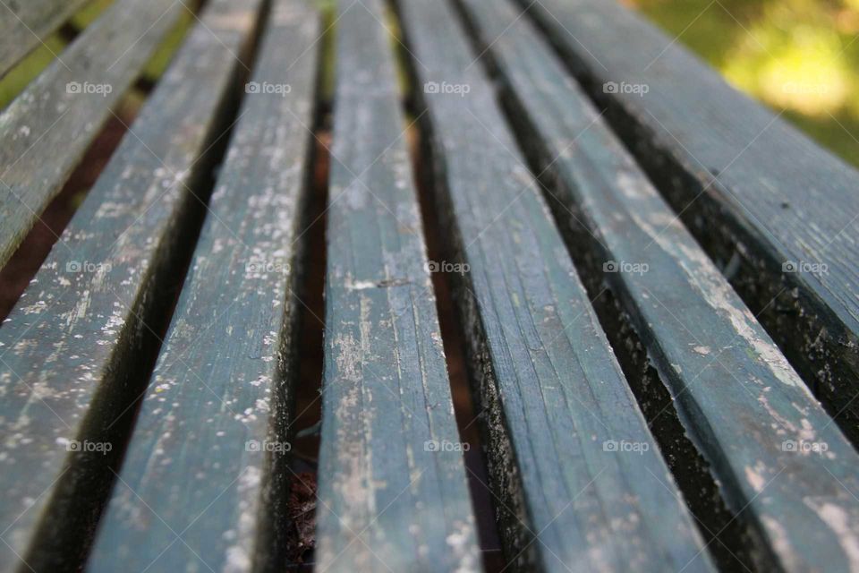 An old bench seat