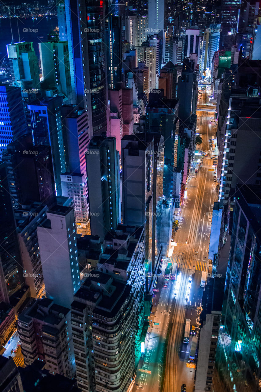 Hong Kong Nights. Hong Kong roof top.
