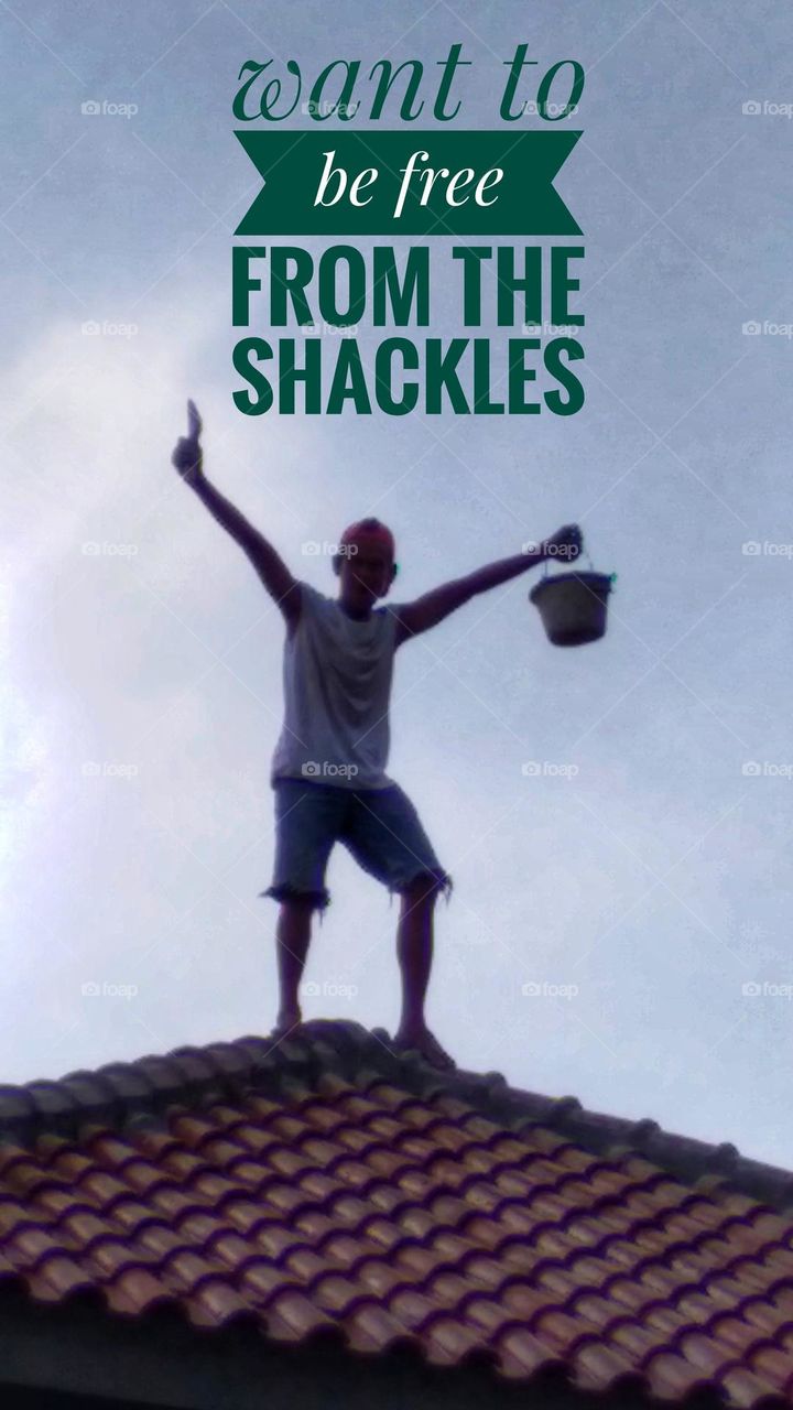 The person above is precarious