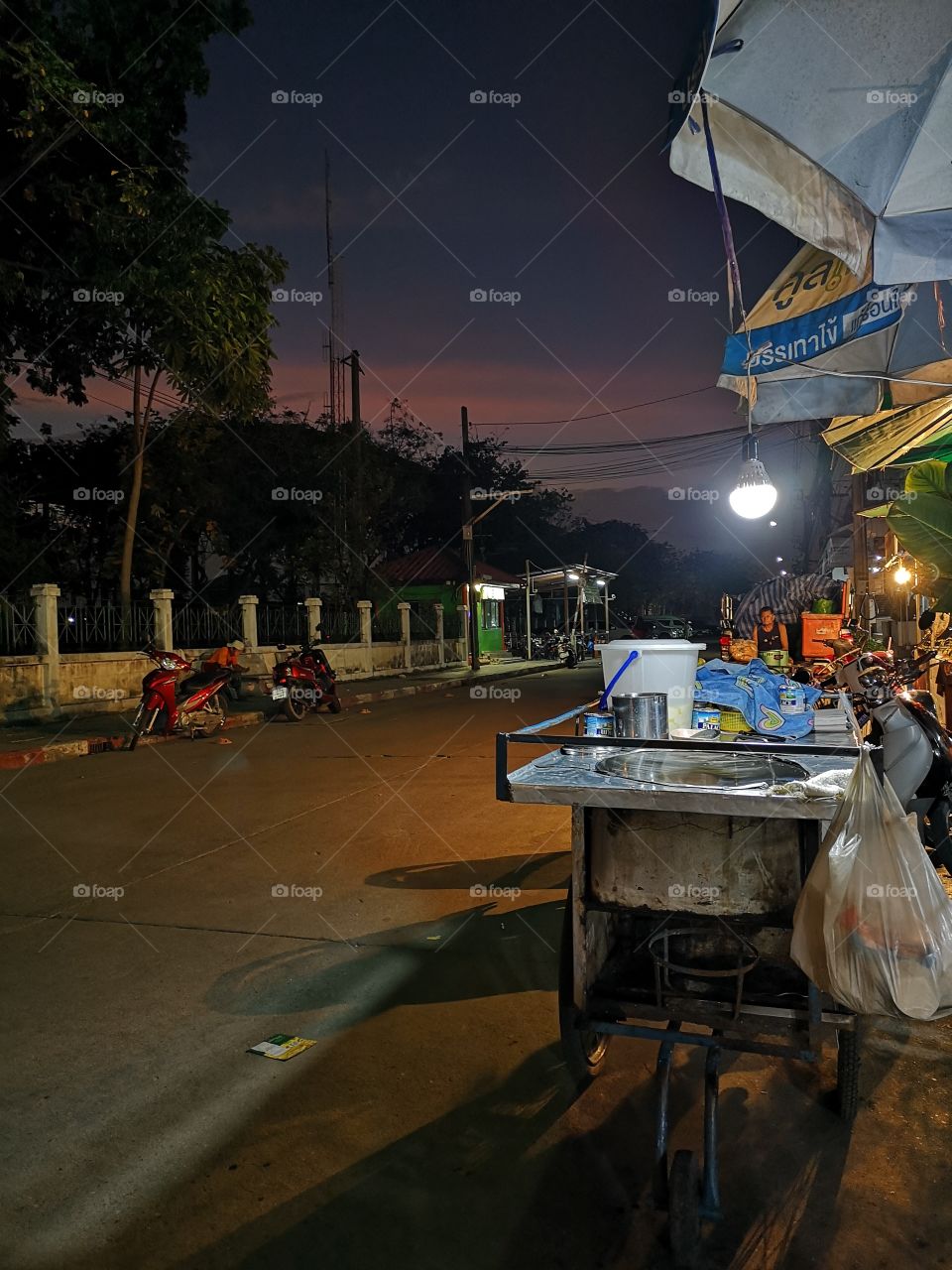 "Roo tee" Street food in thailand.