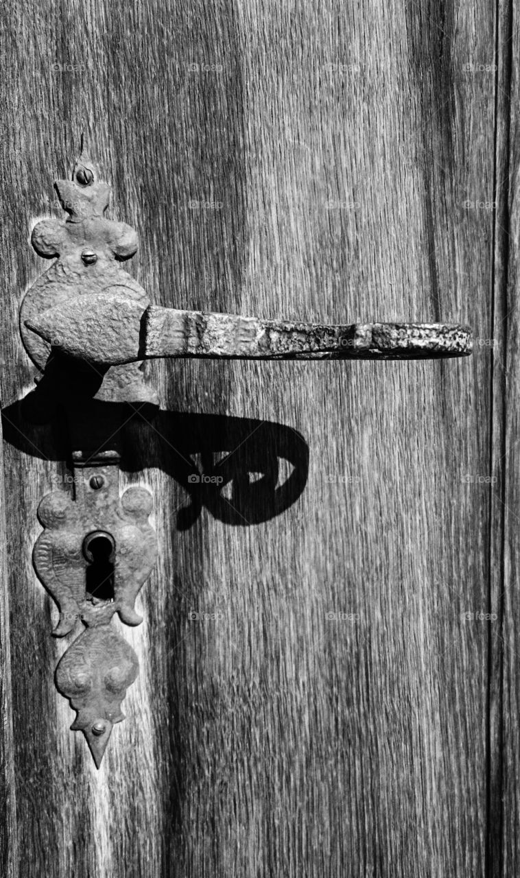 Close-up of door knob