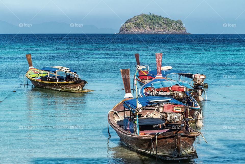 Beautiful sea scspe of Koh Li Pe Thailand