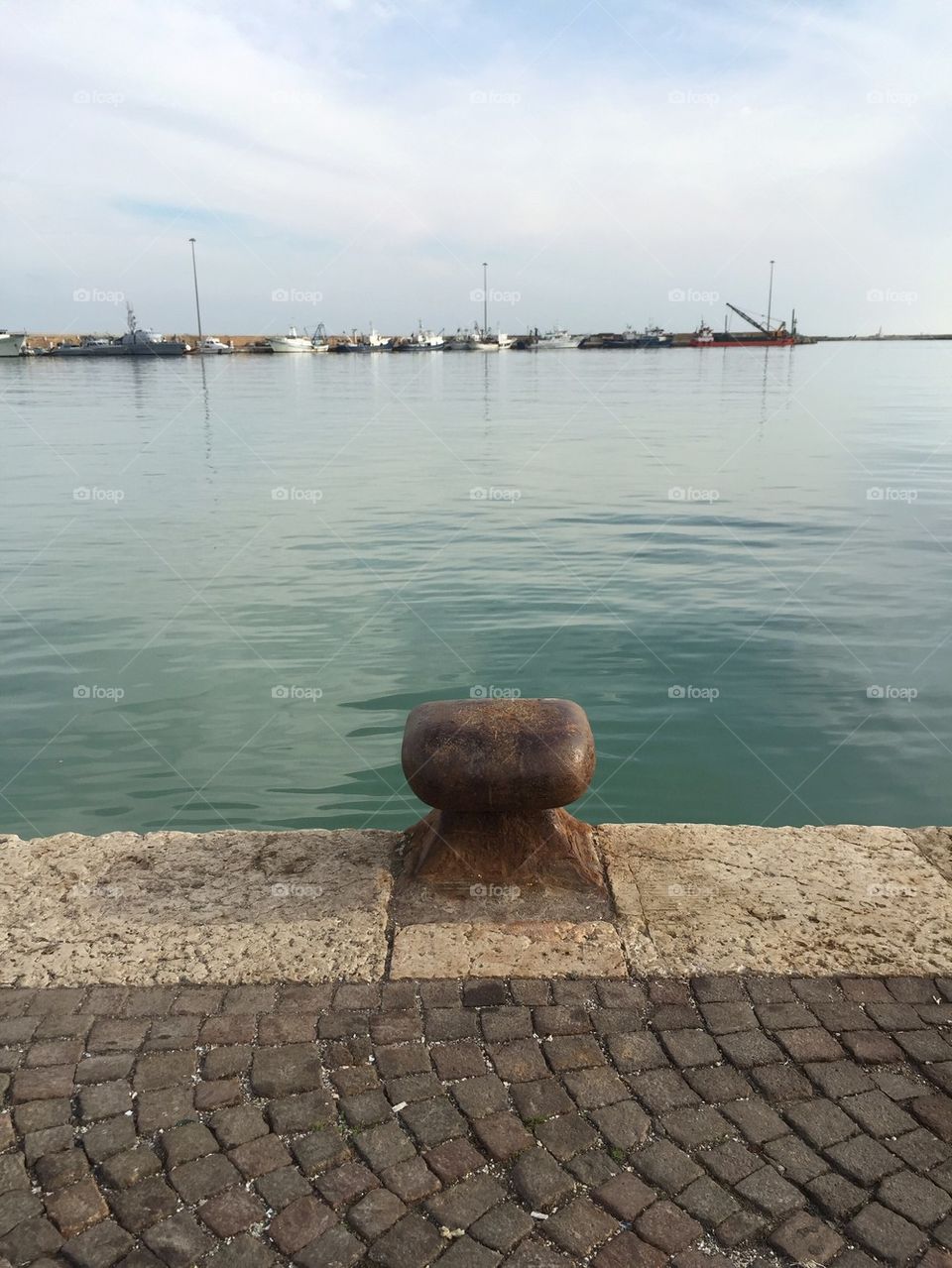 Harbour view during an autumn day