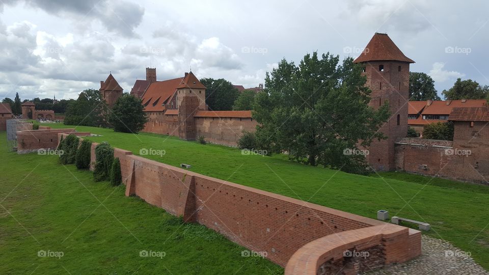 Malbork castle near Gdansk, Poland. The castle once served as the capital of the Teutonic knights.