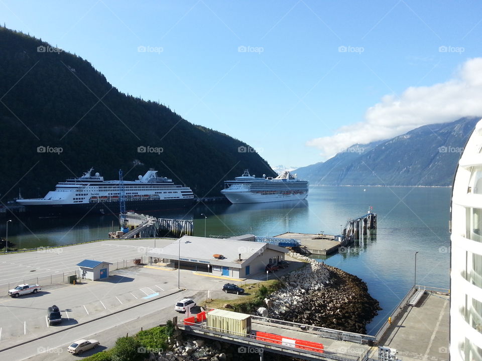Docking Times. in the morning arrived to the port of Skagway. 
