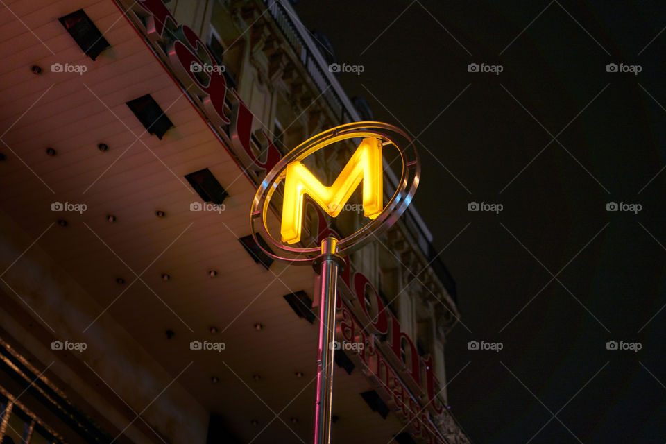 Metro sign