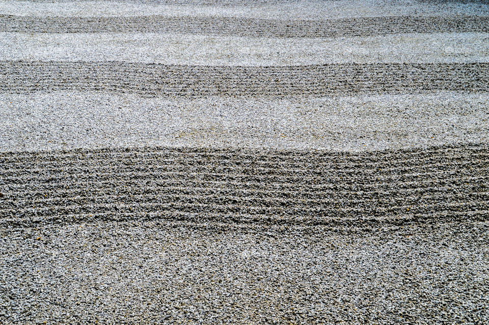 Cobblestone Pattern Of A Zen Garden