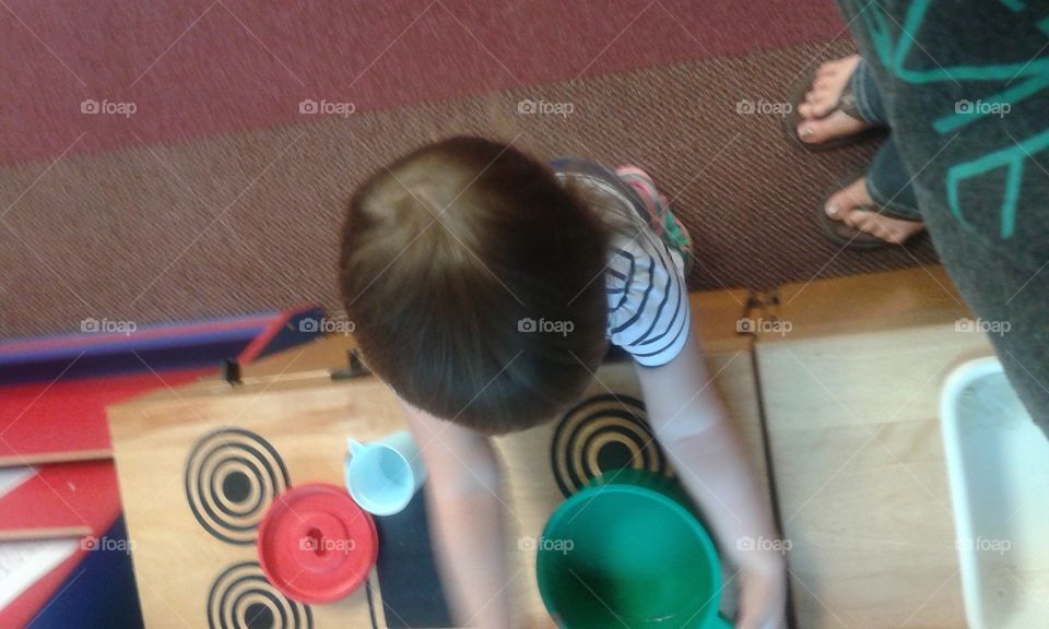 kitchen prep from above