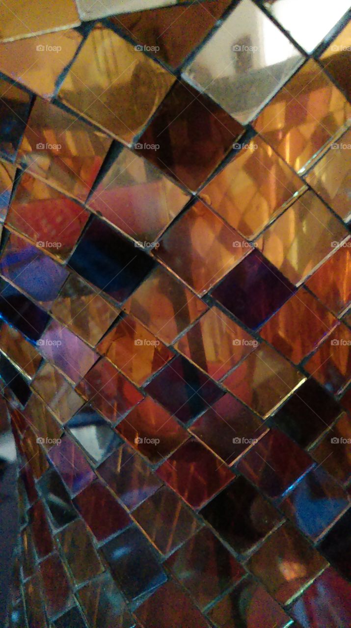 Up close of a candle holder