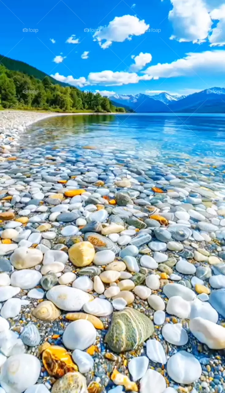 blue water