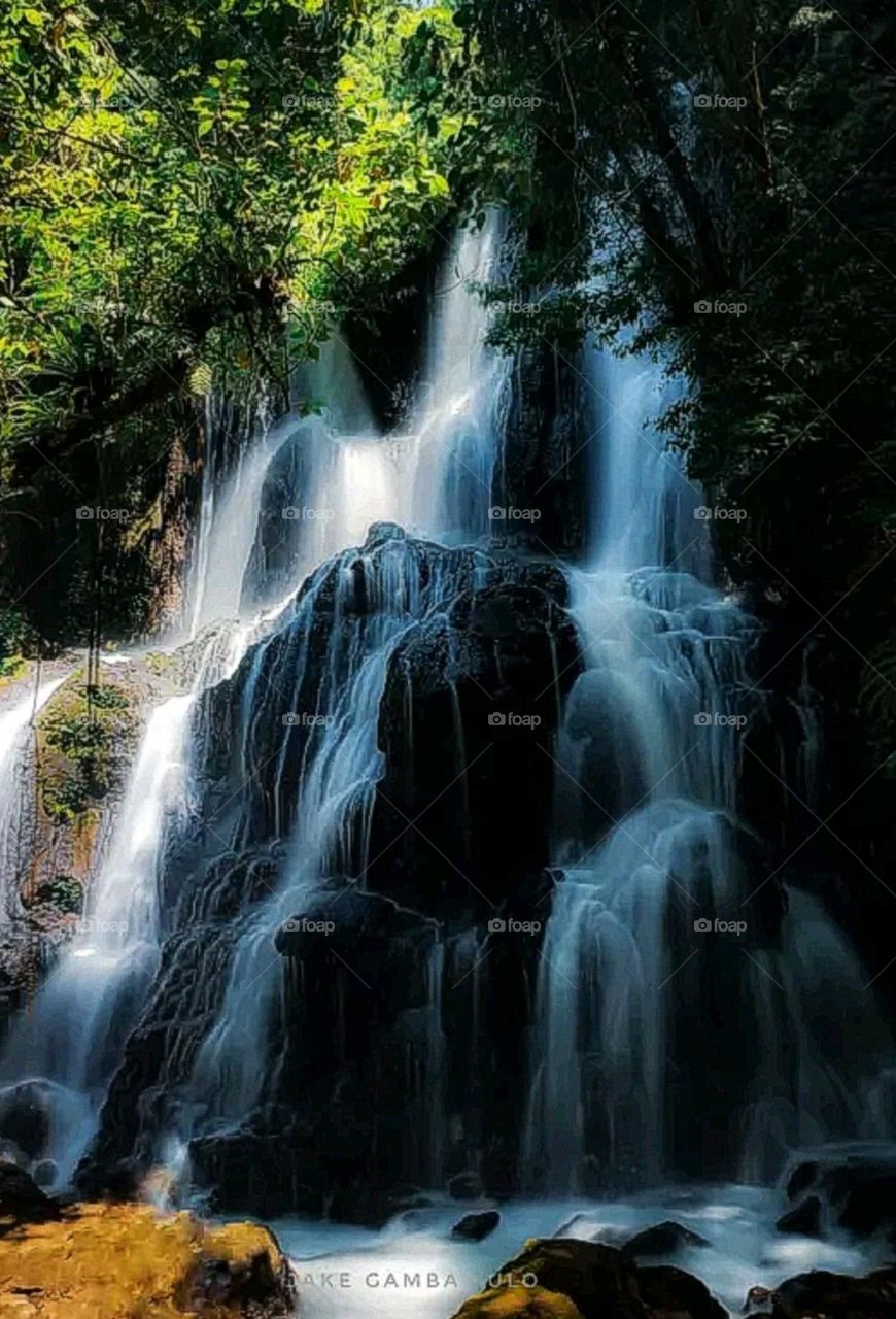 most beautiful and attractive view of the waterfall.