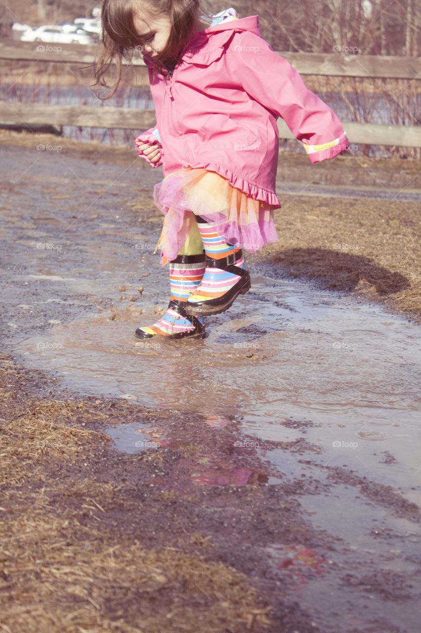 muddy puddles