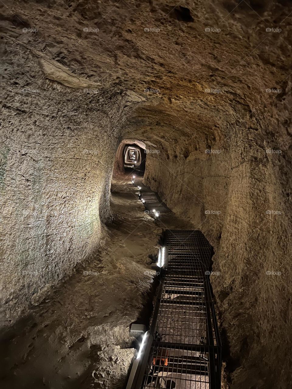 The Eupalinio Orygma tunnel in Samos. 