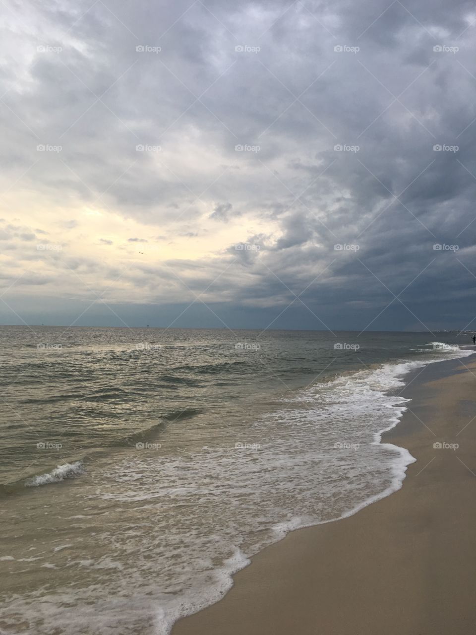 Stormy beach 