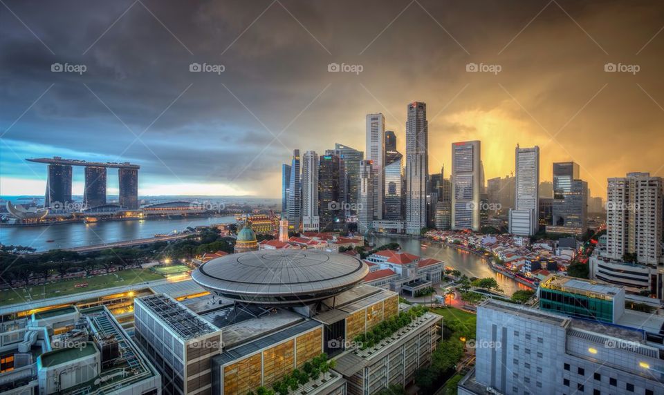 Singapore sunset