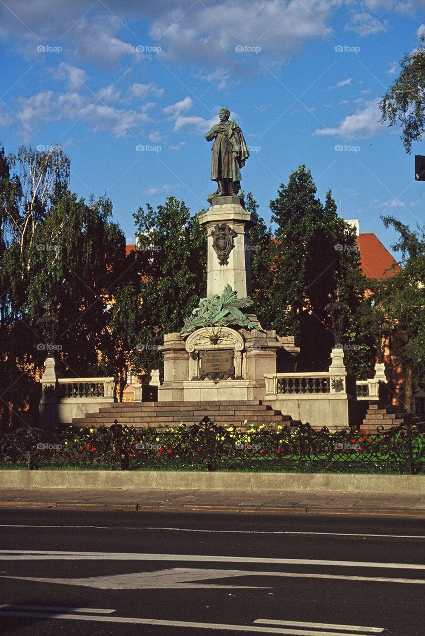 Monument to Adam Mickiewicz in Warsaw