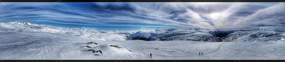 Winter panorama . Easter trip,  high peaks 