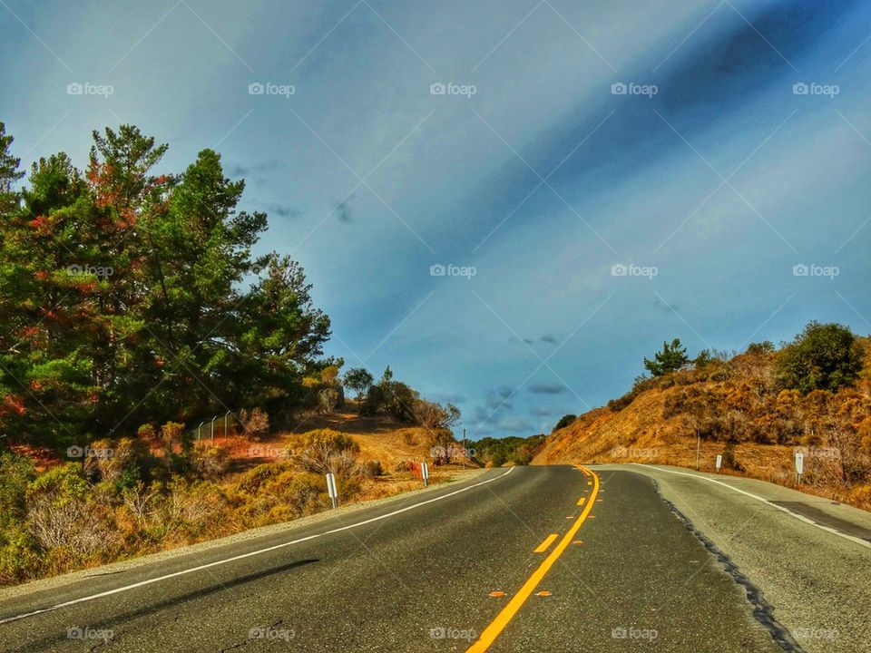 California desert road