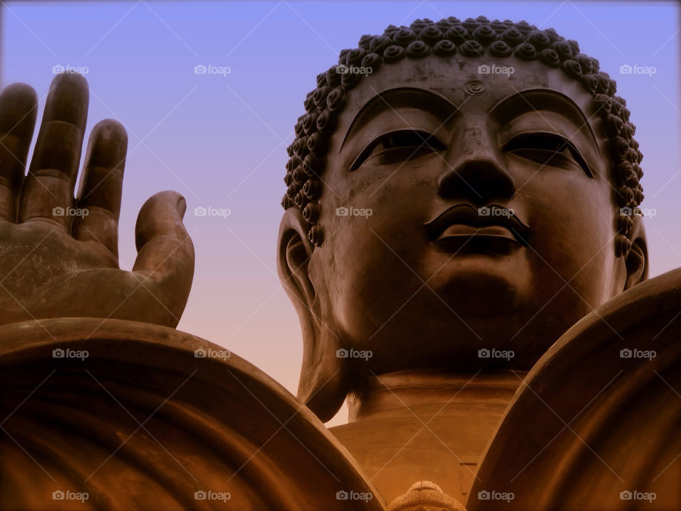 Big Buddha on Lantau island Hongkong