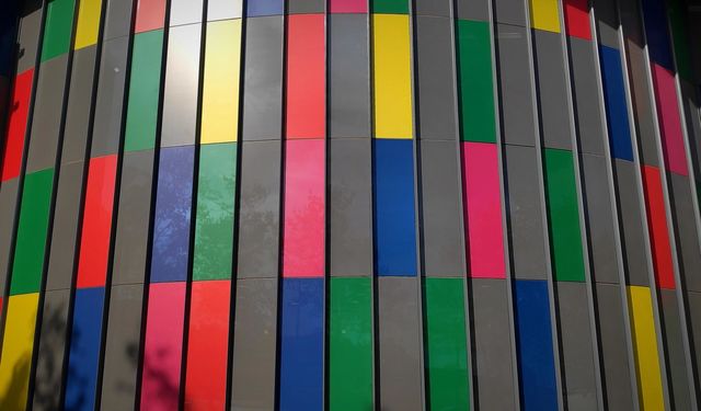 Colored wall.